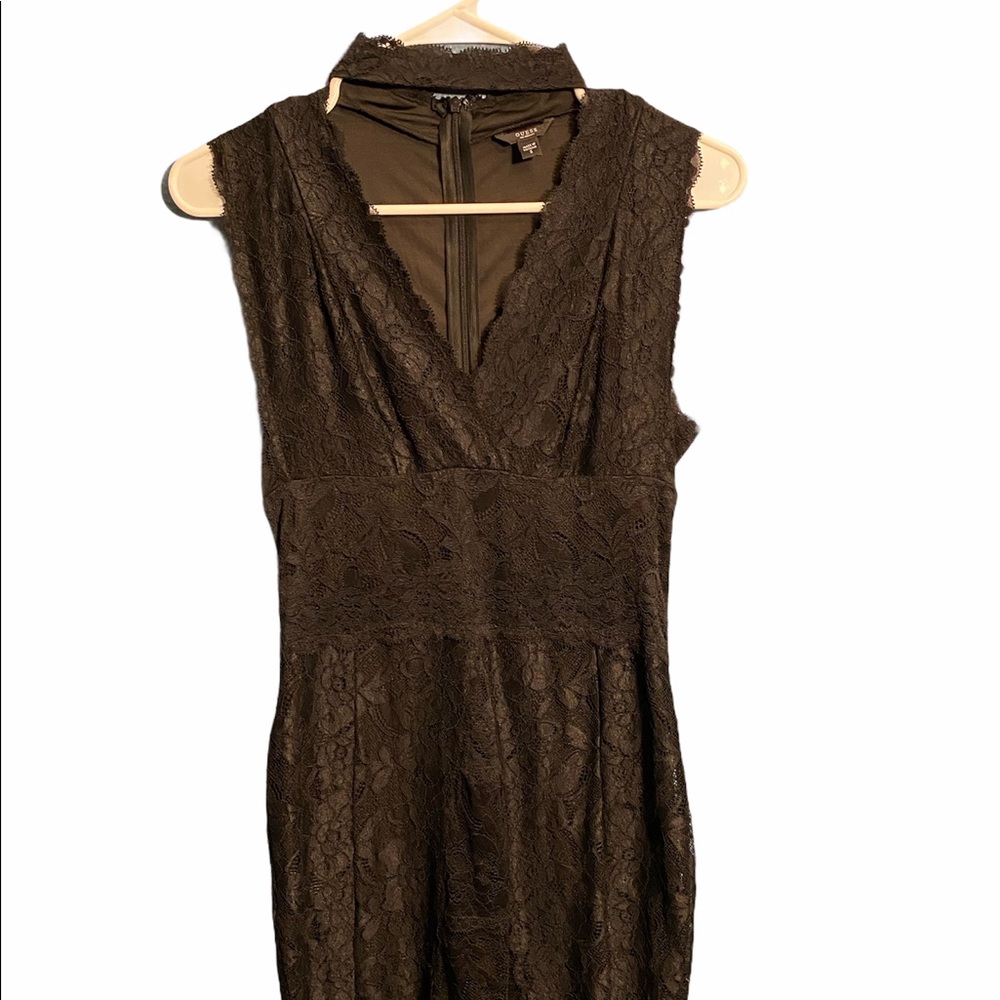 Black GUESS knee length lacy dress